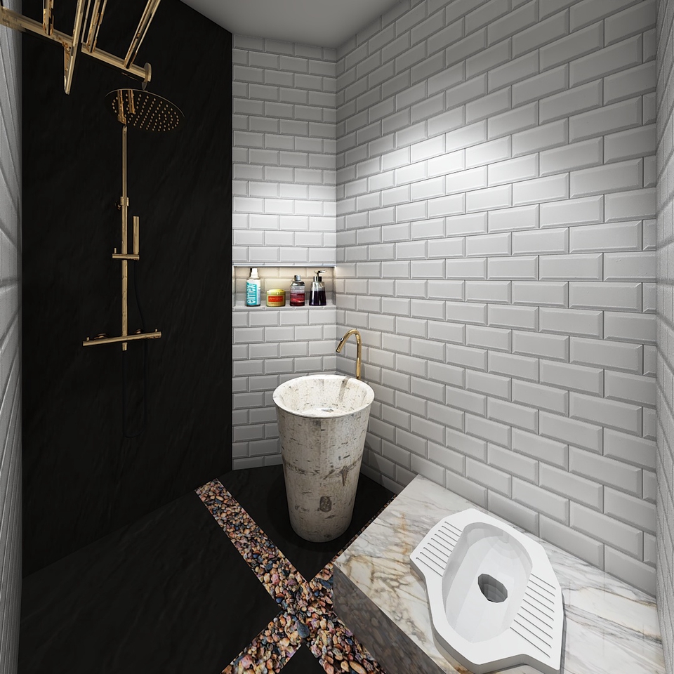 Desain Interior Kamar Mandi Minimalis dengan Shower dan Toilet Jasa Desain Interior Rumah