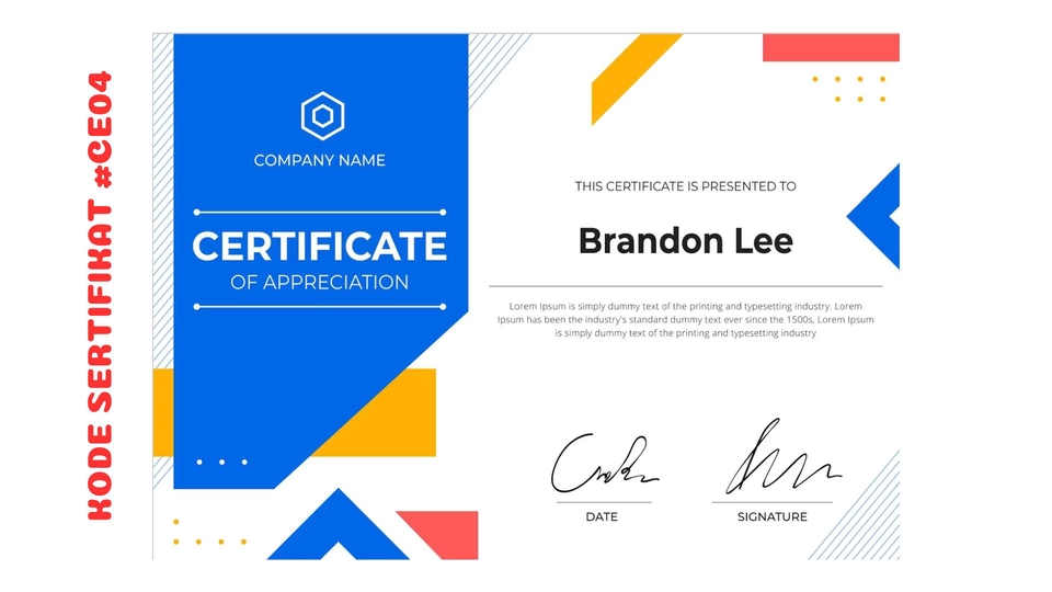 Digital Printing - JASA DESAIN SERTIFIKAT TERCEPAT SEPANJANG ABAD | HANYA HITUNGAN JAM!! - 5