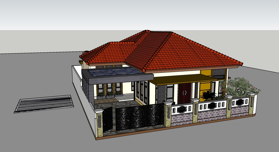 3D & Perspektif - DESAIN 3D RUMAH/TOKO/BANGUNAN - 6