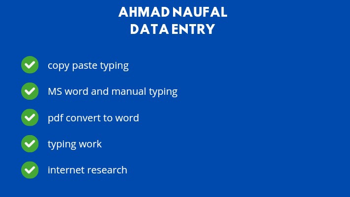 Pengetikan Umum - data entry copy typing  - 1