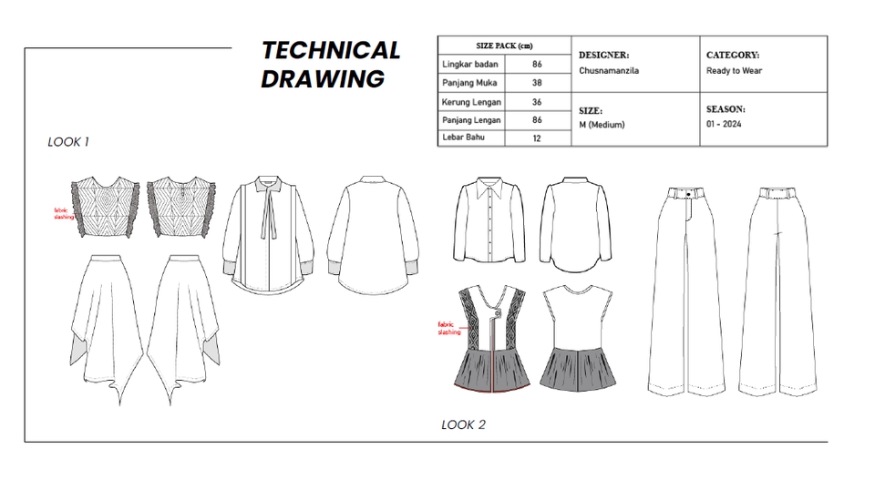 Desain Kaos & Motif - Fashion Design and Technical Drawing - 4