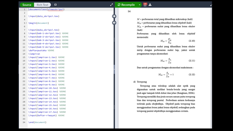 Pengetikan Umum - Jasa pengetikan LaTeX (Jurnal, Proposal/Skripsi/Tesis/Disertasi, Dokumen) - 1