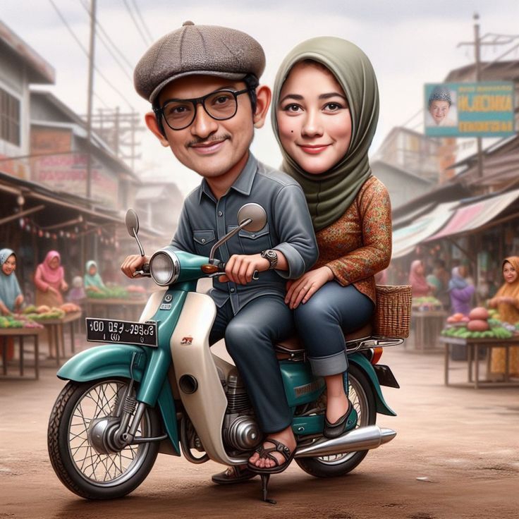 Karikatur - Desain karikatur 4d modern dan murah - 4