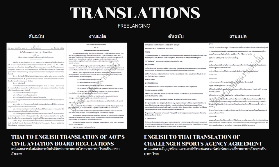 แปลภาษา - งานแปลภาษาไทย-อังกฤษ/อังกฤษ-ไทย - 4