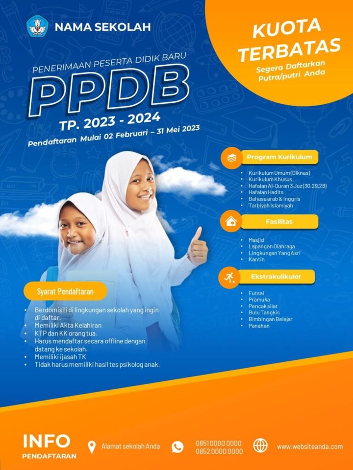 Banner Online - BROSUR PENERIMAAN SISWA/SANTRI BARU - 13