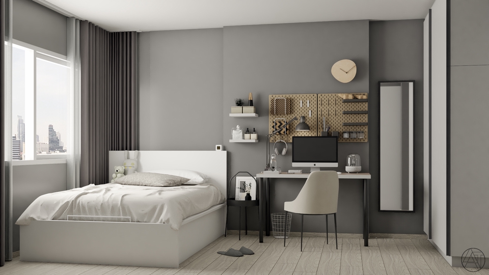 รับออกแบบทำภาพ 3D Perspective บ้าน, คอนโด, Furniture Built-in และเขียน ...