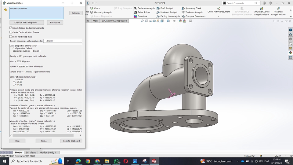 Jasa drafter autocad untuk desain model pipa 3D.