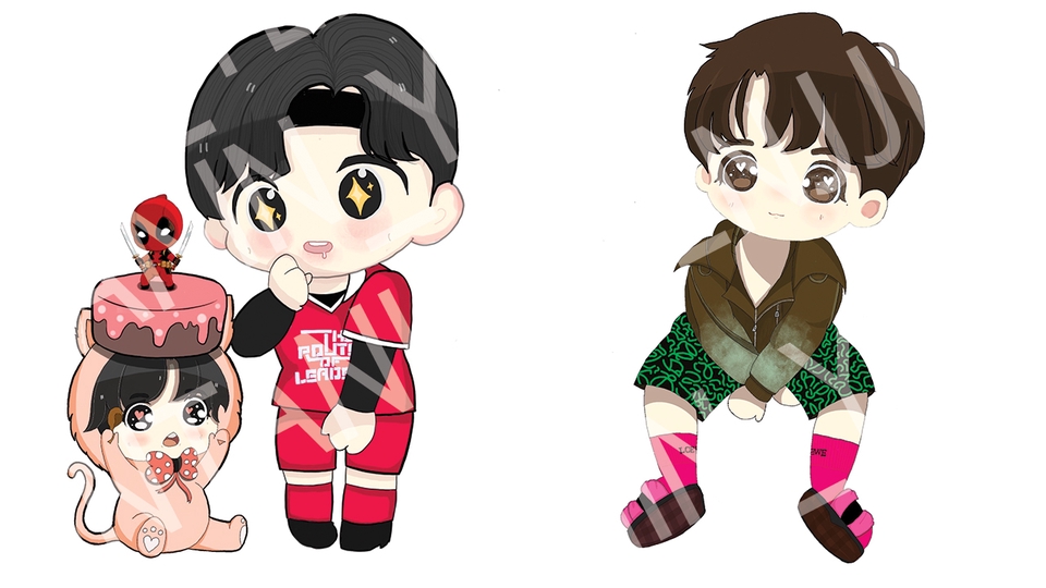 วาดแฟนอาร์ต - รับวาดภาพแฟนอาร์ต , ภาพการ์ตูน , ภาพวันเกิดทำโปรเจคให้ศิลปิน,ภาพเพื่อทำสติ้กเกอร์ , BANNER ศิลปิน - 6