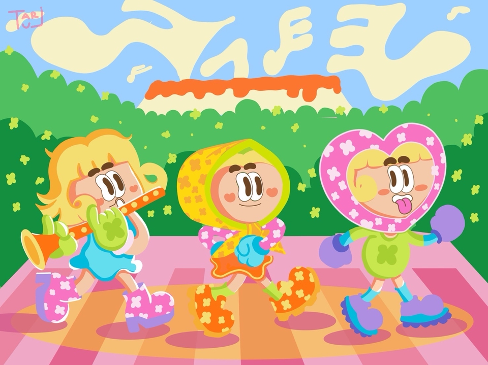 วาดภาพประกอบการ์ตูนน่ารัก เด็กเล่นดนตรี สีสันสดใส