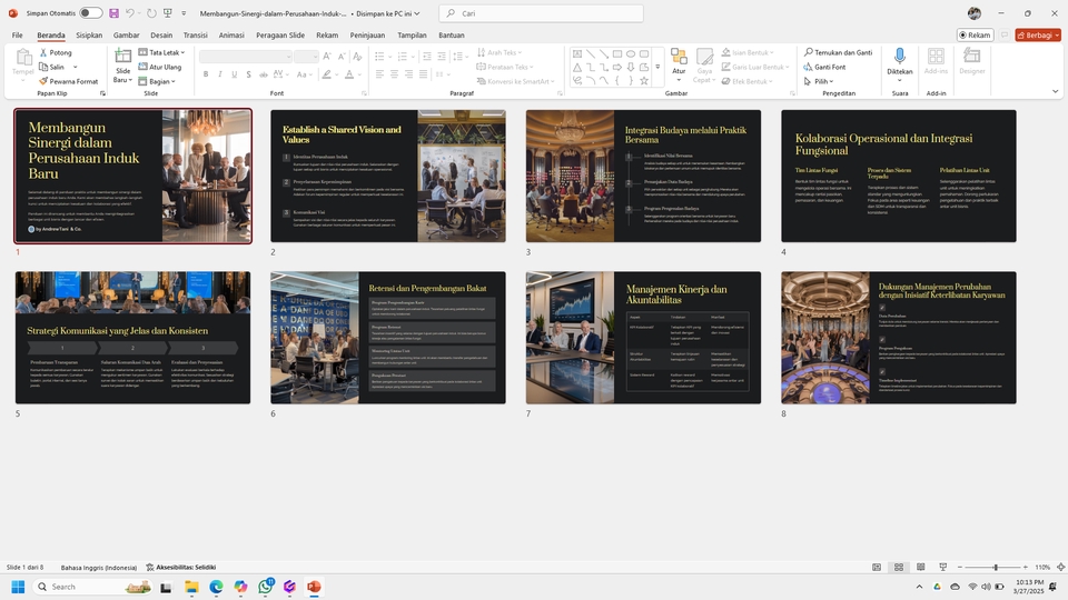 Presentasi - Design Presentation: Ide Menjadi Kesan Mendalam - 8