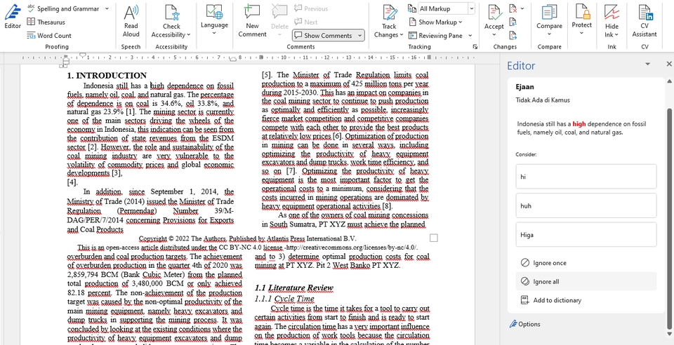 Proofreading - Accurate and professional Proofreading for any documents (English and Bahasa Indonesia) - 2