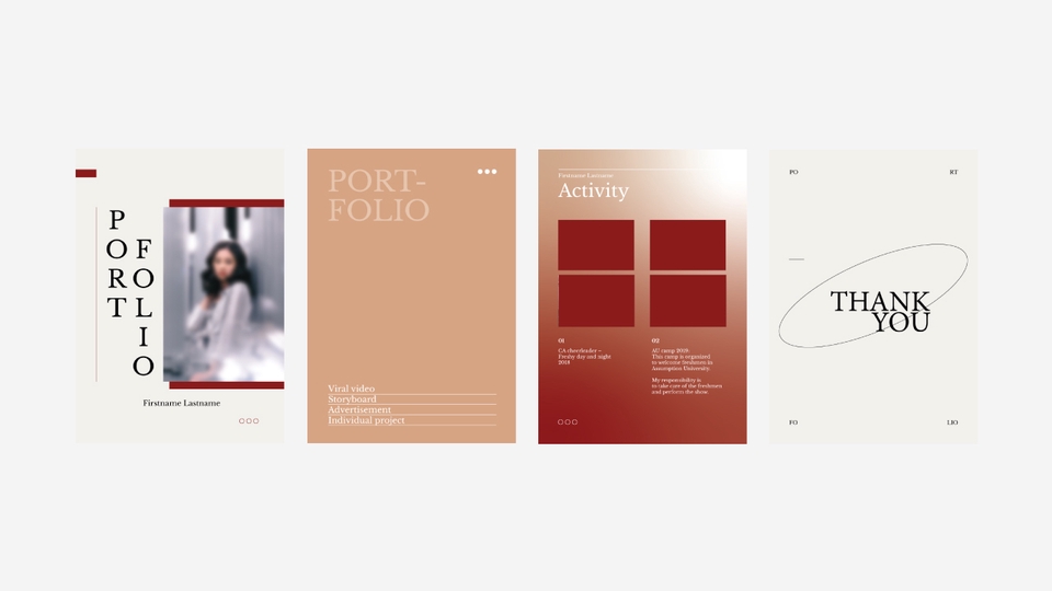 Portfolio & Resume - Minimal portfolio & Resume design รับงานด่วน 24 ชม. - 7