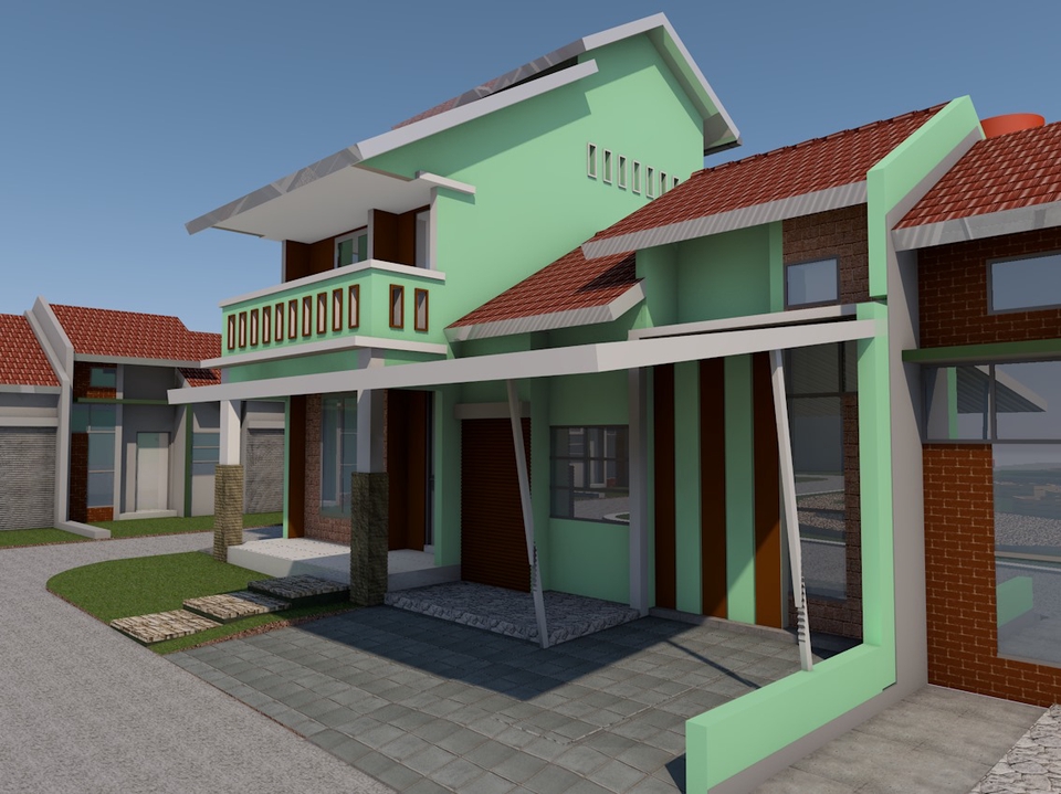 3D & Perspektif - Desain dan Gambar Bangunan - 4