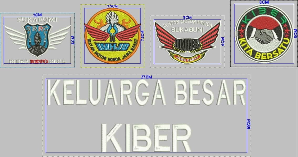 Gambar dan Ilustrasi - Desain bordir logo - 10