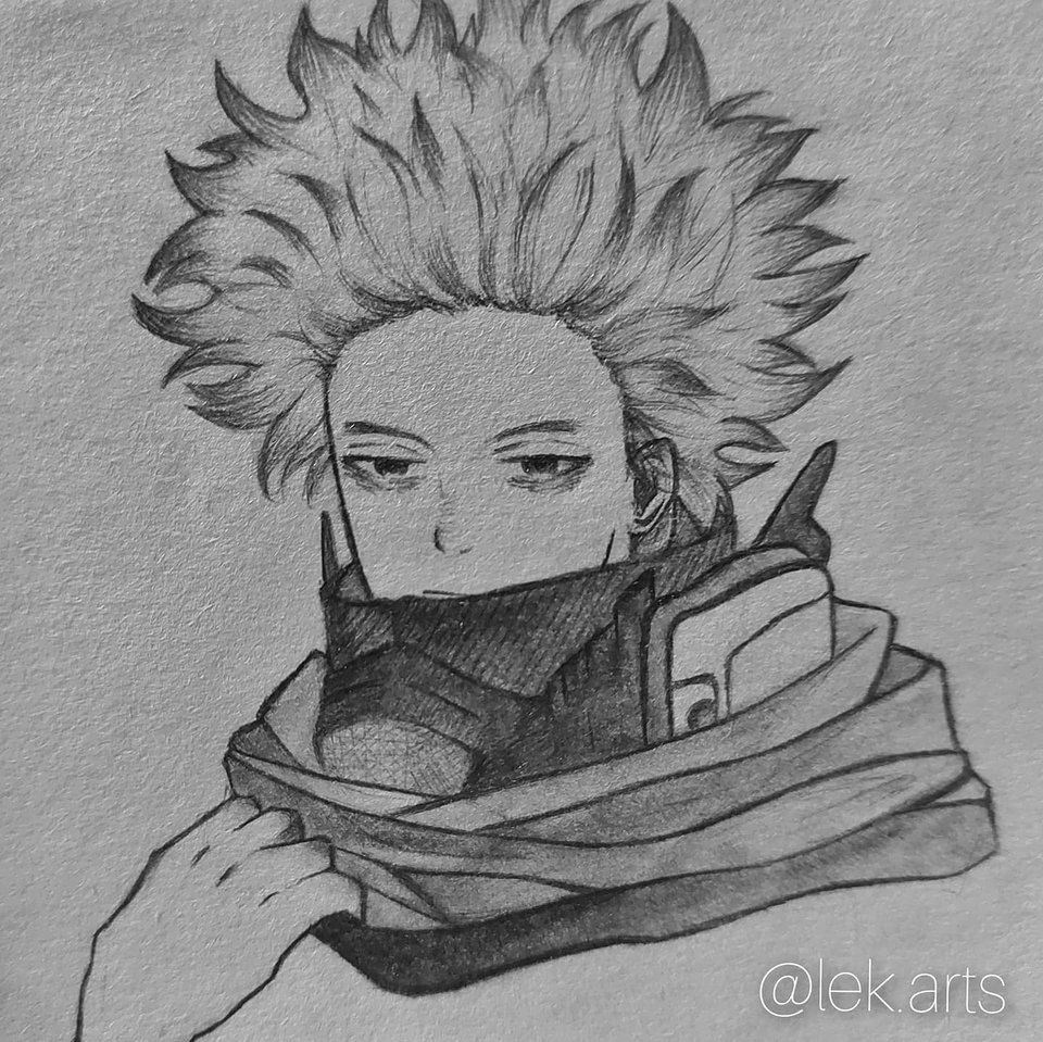 Ilustrasi karakter anime pria dengan rambut berantakan mengenakan topeng dan baju hangat. jasa ilustrasi karakter anime pria desain ilustrasi digital jasa ilustrator gambar ilustrasi digital jasa gambar ilustrasi jasa pembuatan vector.