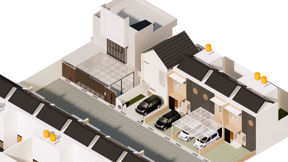 3D & Perspektif - Desain Arsitektur - Modeling 3D + Render - 5