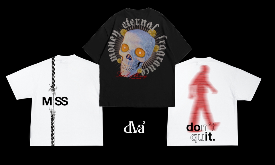 Desain kaos distro dengan motif tengkorak keren, jasa desain kaos online.