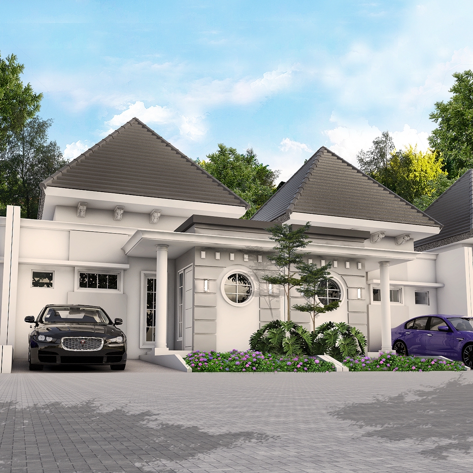 3D & Perspektif - JASA DESAIN 3D RUMAH TINGGAL,PERUMAHAN,GATE,TOKO,RUKO,RUMAH KOS,CAFE,DLL - 22