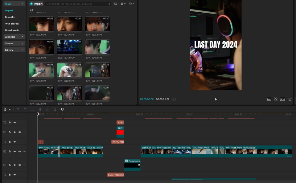 Jasa edit video profesional, pengeditan video YouTube dan vlog.  Harga jasa editing video terjangkau.  Biaya edit video online.