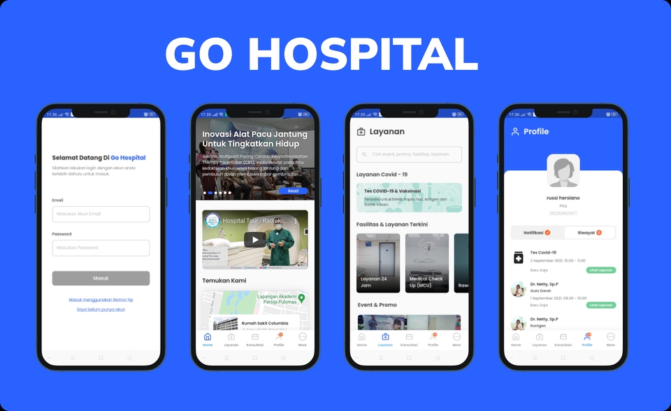 Aplikasi Ponsel - Aplikasi Kedokteran & Rumah sakit berbasis android & IoS - 3