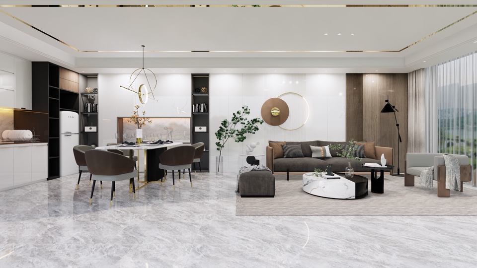 ออกแบบตกแต่งภายในและภายนอก - 3D Perspective  Interior Design  - 1