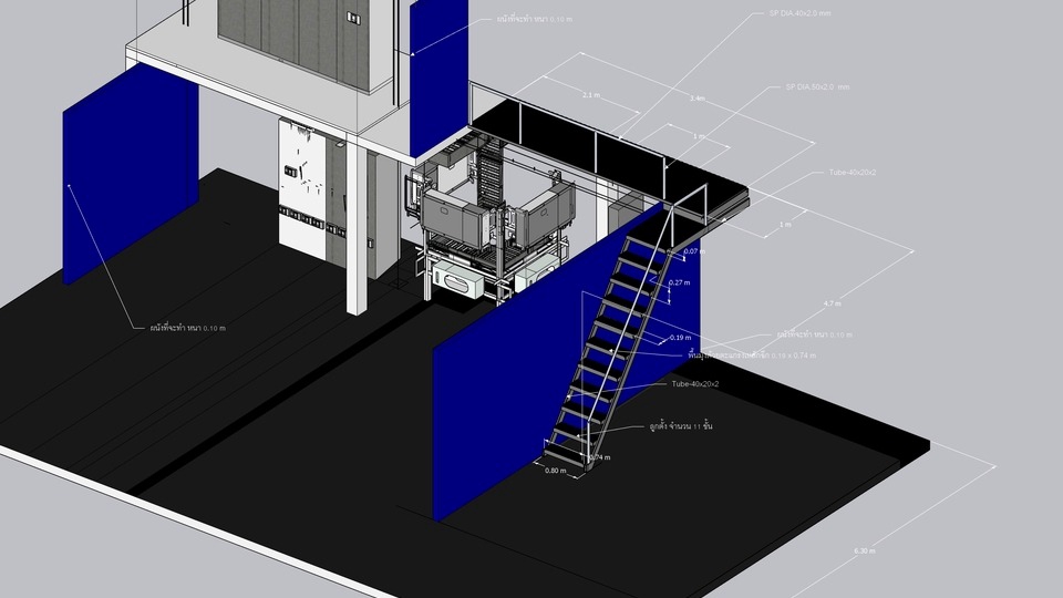 ออกแบบโครงสร้างอาคาร เขียนแบบก่อสร้างโรงงาน รับเขียนแบบบ้าน 3D