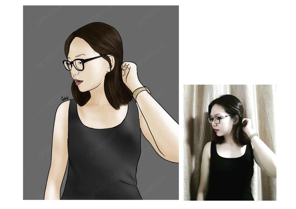 วาดภาพเหมือน Portrait - วาดภาพดิจิทัล - 12