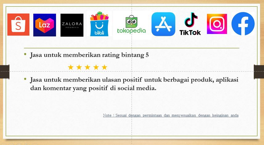 Memberi Review - Jasa utk memberikan review di berbagai produk, aplikasi dan social media - 2