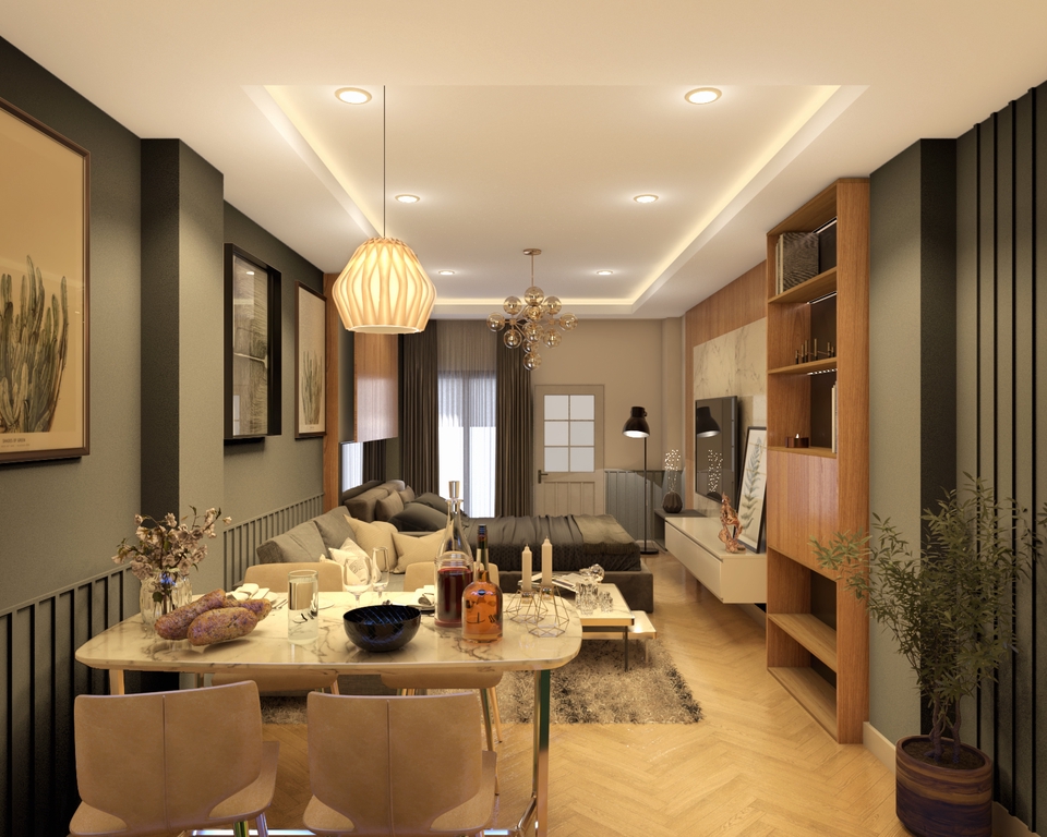 รับทำภาพ 3D Interior Perspective (งานภายใน)