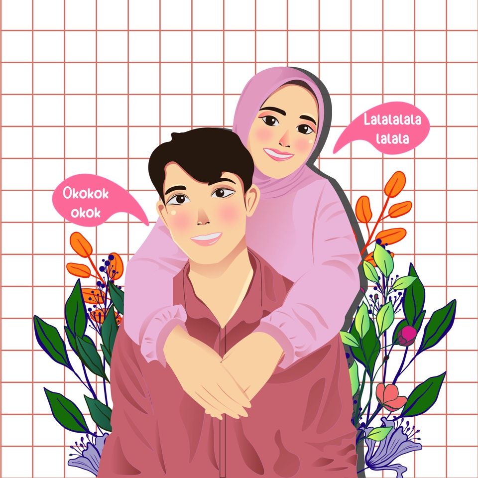 Gambar dan Ilustrasi - Potrait Vektor Illustrasi  - 2