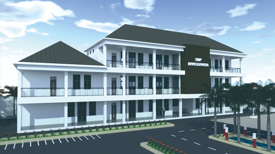 Jasa drafter autocad freelance untuk desain bangunan arsitektur modern dengan biaya murah.