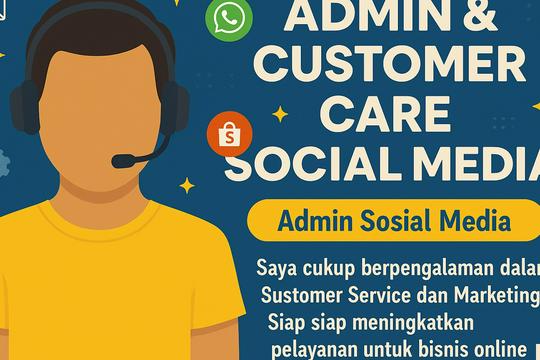 Jasa Admin Website, Media Sosial & Toko Online - ADMIN & CUSTOMER CARE WEBSITE/MARKETPLACE/SHOPEE/TOKOPEDIA/WHATSAPP/INSTAGRAM