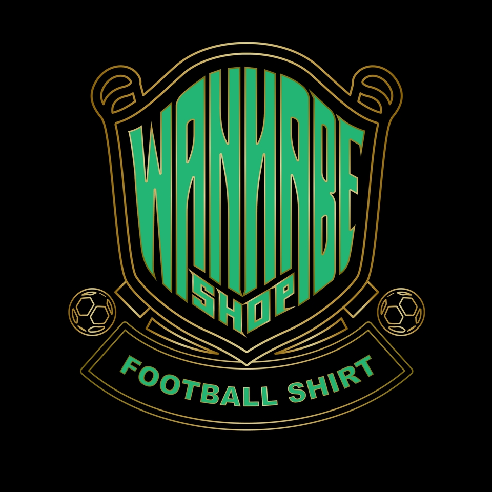 รับออกแบบโลโก้ร้านค้าฟุตบอล Wanware Shop โลโก้สไตล์มินิมอล