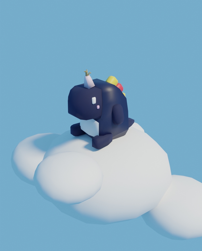 ทำโมเดล 3D - 3Dmodeling low polygon - 3