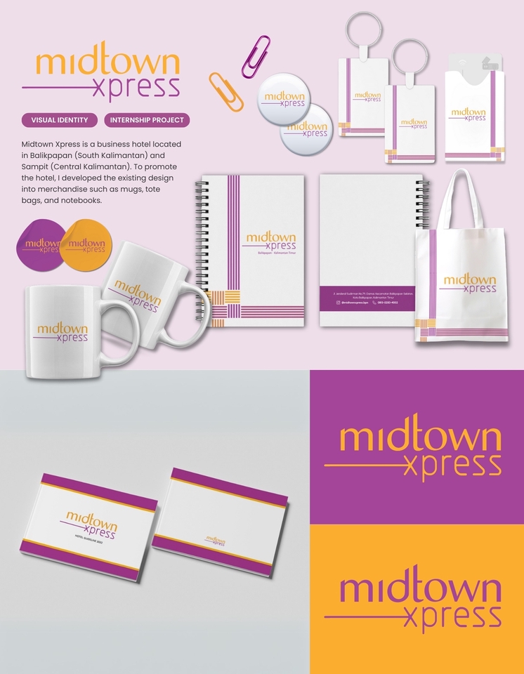Desain logo Midtown Xpress: Jasa desain logo hotel profesional, modern dan minimalis. Buat logo online shop dan perusahaan.