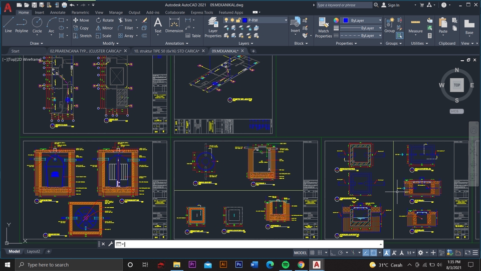 Jasa drafter autocad murah, pembuatan gambar autocad arsitek interior, desain rumah dan bangunan, freelance drafter