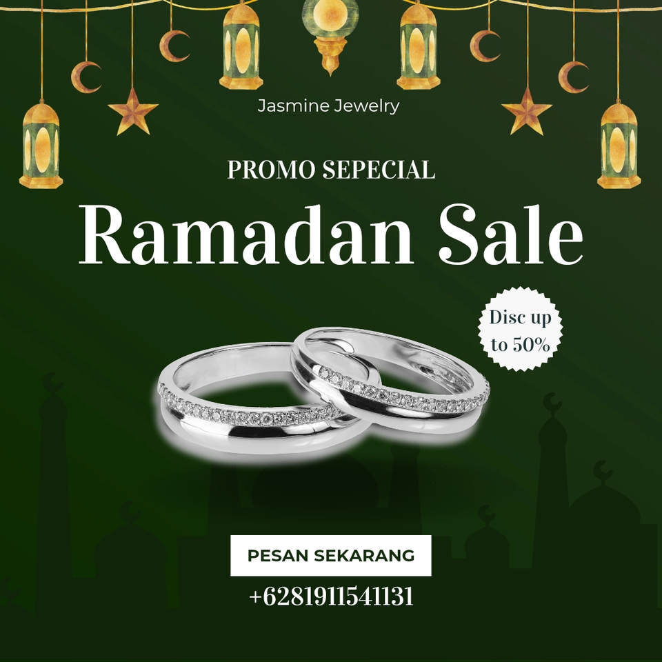 Jasa desain banner instagram promo Ramadan dengan desain unik dan menarik untuk meningkatkan branding usaha anda.