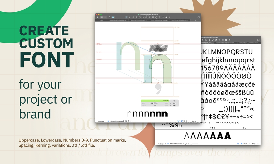 Jasa Lainnya - Membuat font kustom untuk merek, web, dan proyek, unik dan orisinal - 5