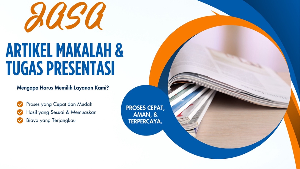 Jasa Penulisan Skripsi, Thesis, dan Proposal - Jasa Tulis Artikel, Makalah, dan Tugas Presentasi.