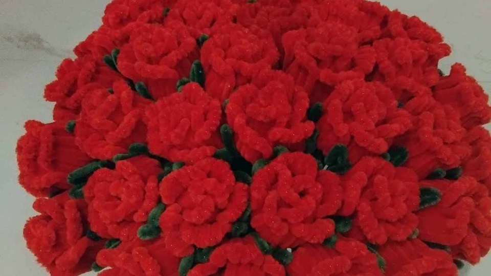 Art & Craft - ดอกไม้ลวดกำมะหยี่ ดอกไม้ทำมือ ดอกไม้แฮนเมด ดอกไม้ประดิษฐ์ - 1