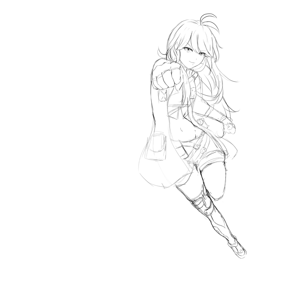 วาดแฟนอาร์ต - วาดรูปออกแบบตัวละคร Digital art - 2