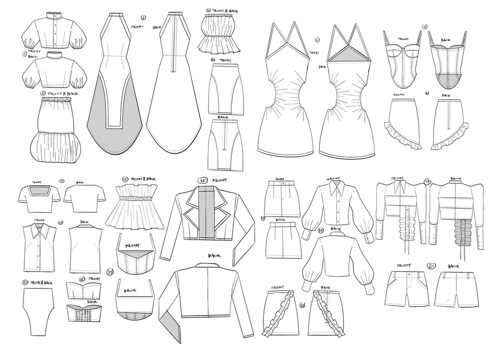 วาด/ออกแบบแพทเทิร์นเสื้อผ้า - รับออกแบบเสื้อผ้าแฟชั่น คอสตูม - 14