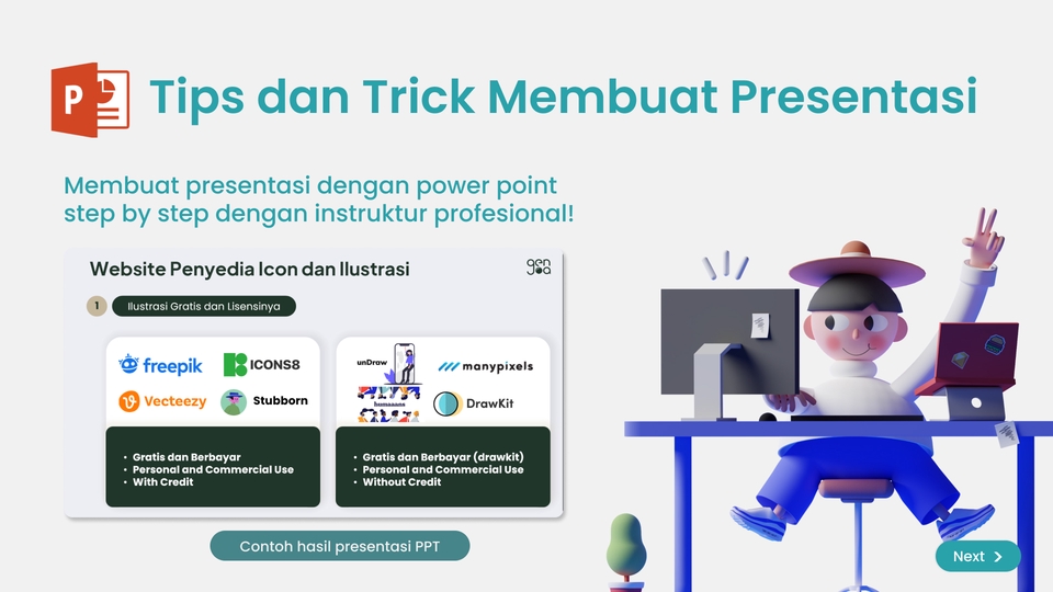 Kursus Online - Pelatihan Private Desain Grafis dan Presentasi Power Point Sepuasnya Sampai Mahir - 4