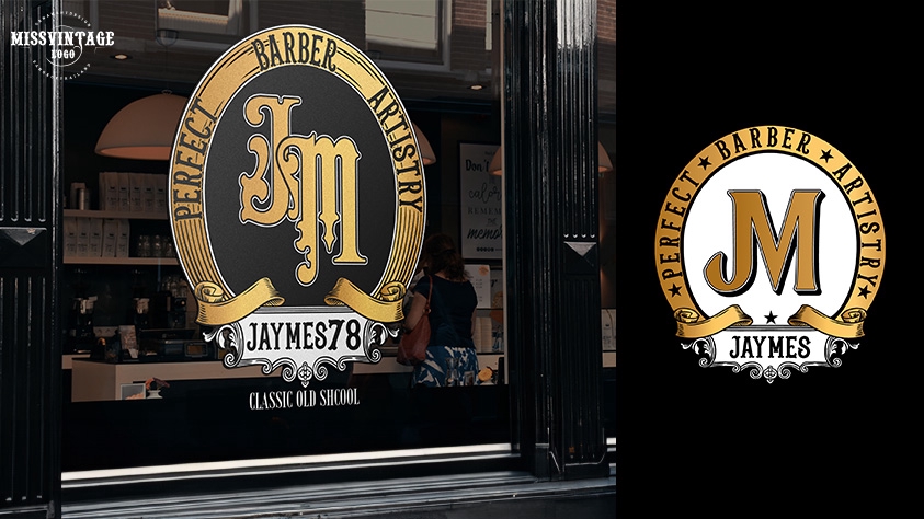 รับออกแบบโลโก้ ร้านตัดผม บาร์เบอร์ ช่างตัดผม โลโก้สวย หรูดูแพง