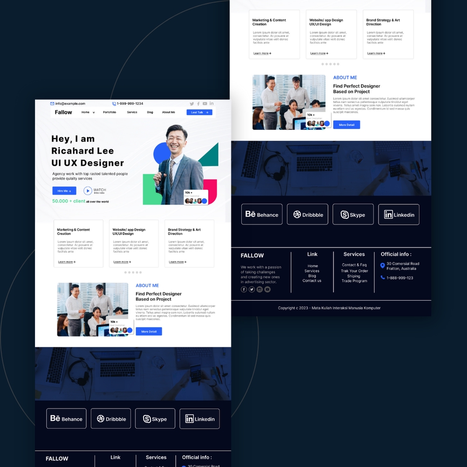 UI/UX Desain Web, Mobile, Dan Desktop | Gratis Revisi