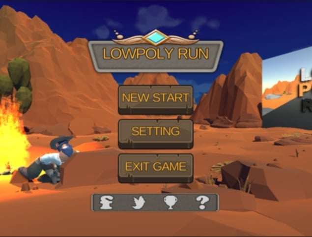 รับสร้างเกม รับทำเกม มือถือ เกม ออนไลน์ Lowpoly Run
