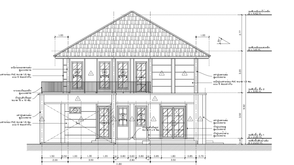 เขียนแบบวิศวกรรมและออกแบบโครงสร้าง - ออกแบบ-เขียนแบบก่อสร้าง 2D-3D บ้านพักอาศัย อาคารต่างๆ - 14