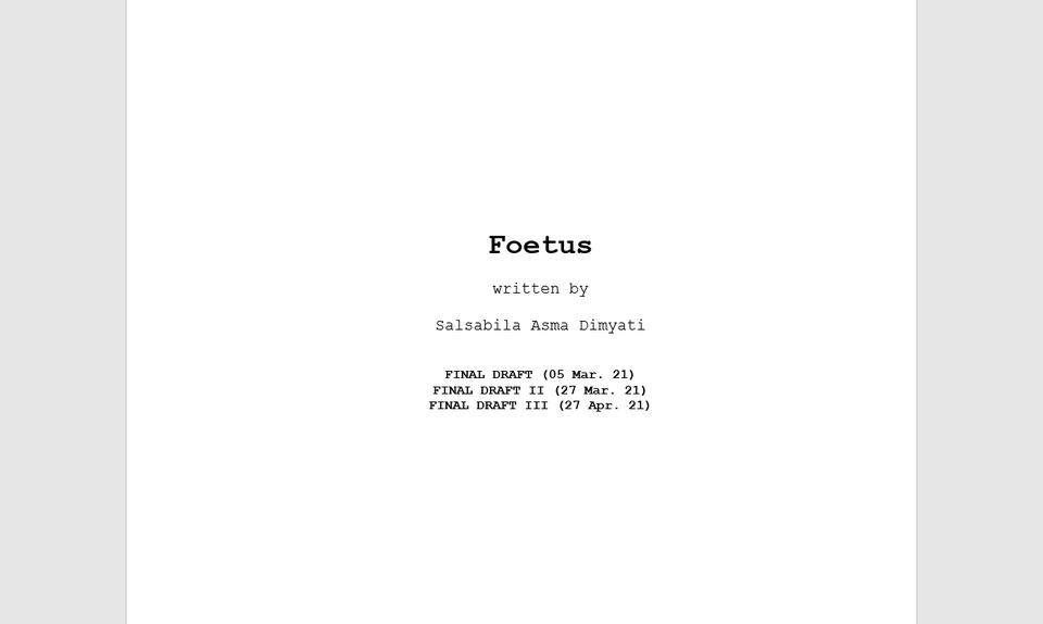 Penulisan Konten - Naskah Skenario Web Series - 2