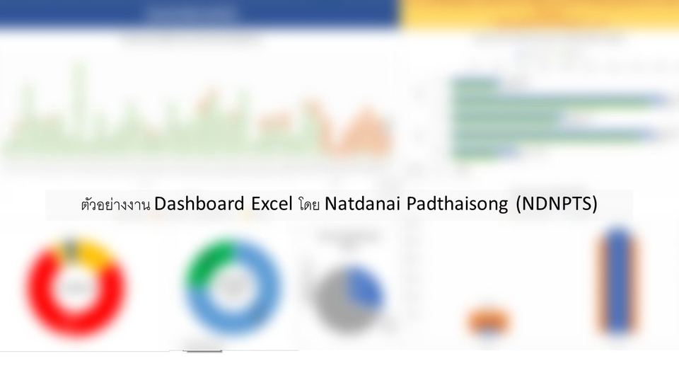 พิมพ์งาน และคีย์ข้อมูล - รับสร้าง Dashboard, Summary Sheet, Pivot, Formula and Format Template, Data Cleaning  - 7