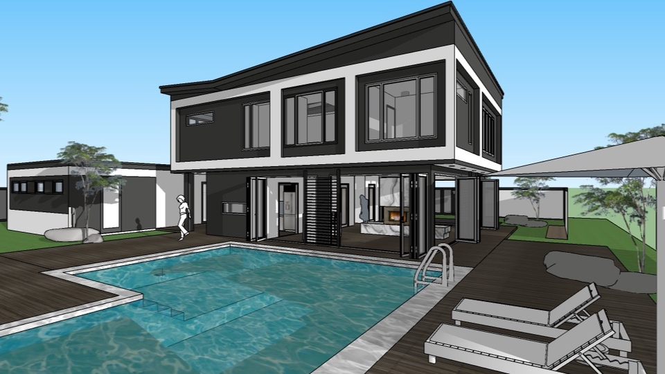 3D & Perspektif - Jasa Gambar Desain Arsitek dan Struktur Modeling 3Dimensi Bangunan Rumah - 1